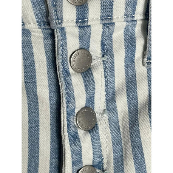 Universal Thread Womens Button Fly High Rise Skinny Jeans Blue Stripes Sz 2/26R - Picture 8 of 12